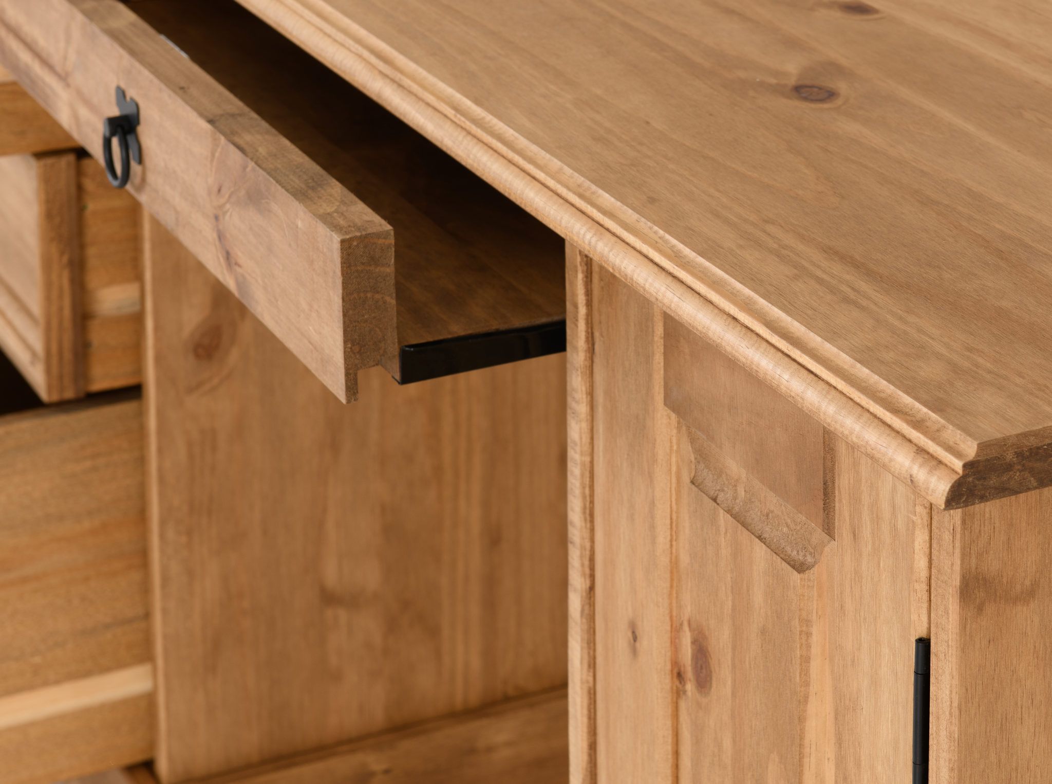 Recent Corona Computer Desk – Distressed Waxed Pine Regarding Distressed Pine Lift Top Desks (View 1 of 15)