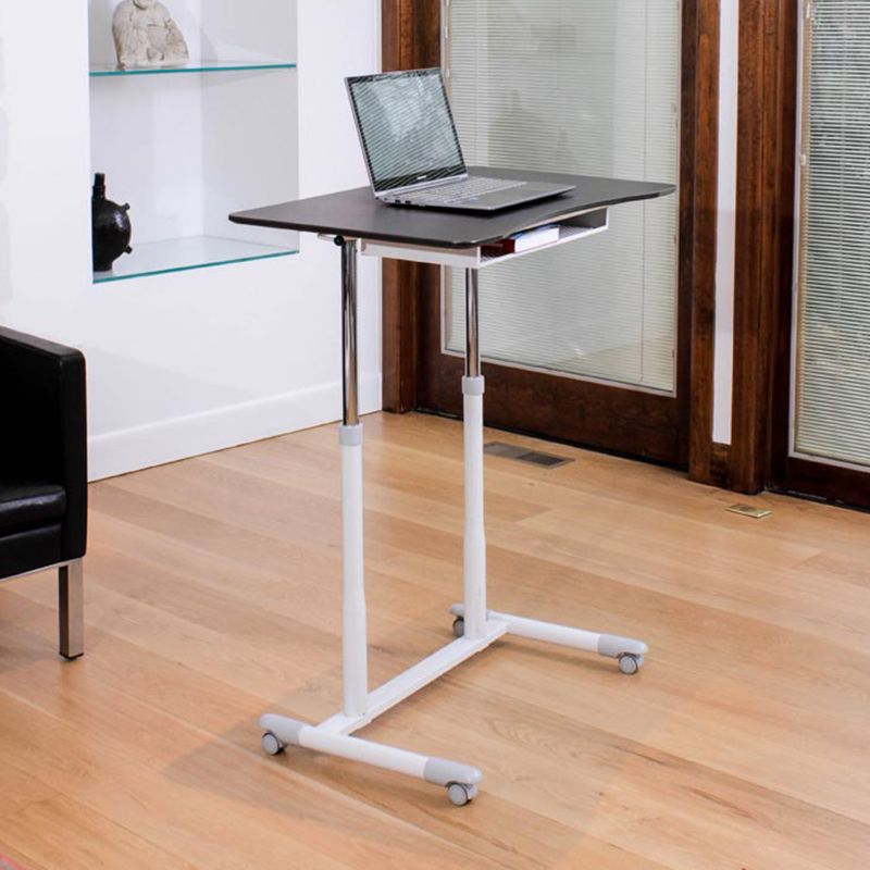 Sit To Stand Laptop Desk – Height Adjustable Laptop Desk Regarding Espresso Adjustable Stand Up Desks (View 3 of 15)
