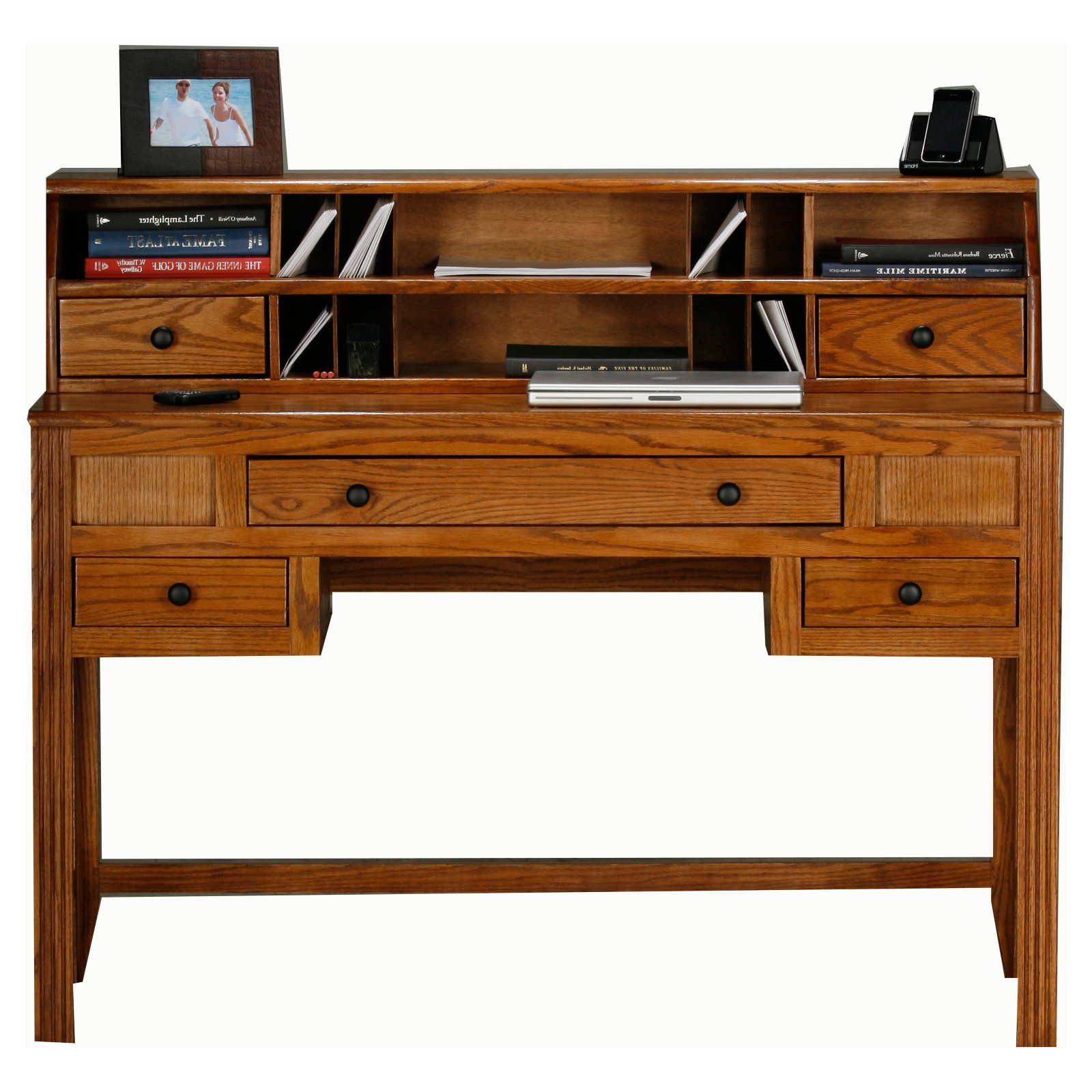 Sonoma Oak Writing Desks For Favorite Eagle Furniture Oak Ridge Customizable Writing Desk With Optional Hutch (View 10 of 15)