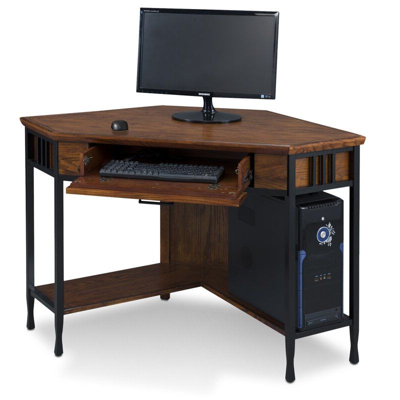 Three Posts Braunste Solid Wood Corner Computer Desk & Reviews (View 11 of 15)