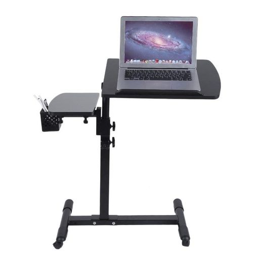 Well Known Black Adjustable Laptop Desks Regarding Belovedkai Height Adjustable Portable Office Desk Rolling Laptop Desk (View 9 of 15)