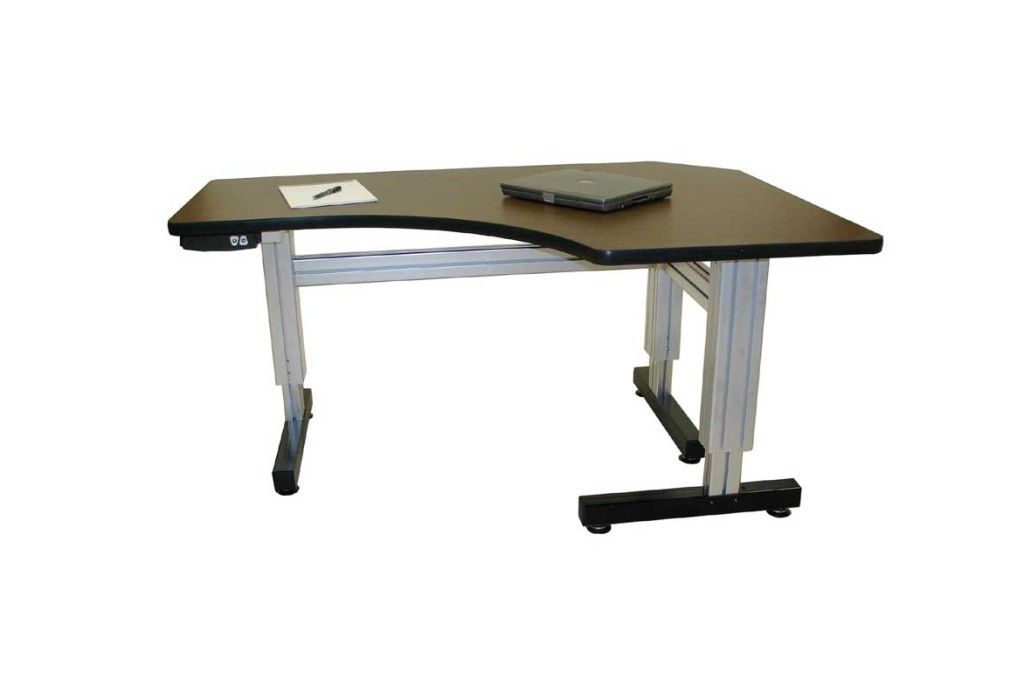 Well Liked L Shaped Corner Electric Adjustable Height Desk – Ergosource Throughout Adjustable Electric Lift Desks (View 13 of 15)