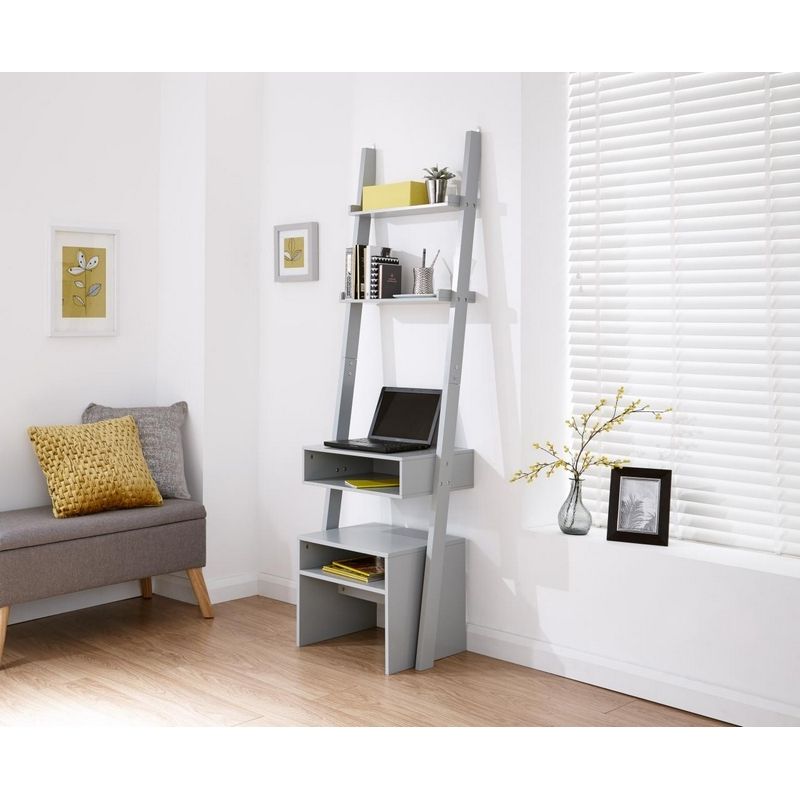 White Ladder Desks Inside Well Known Ladder Desk Grey – Buy Online At Qd Stores (View 15 of 15)