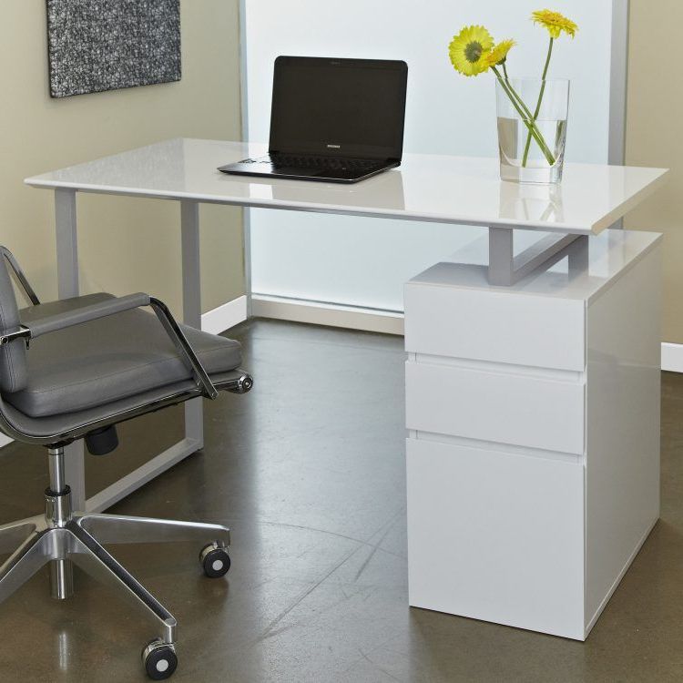 White Modern Nested Office Desks In Latest 20 Beautiful White Desk Designs For Your Office (View 3 of 15)