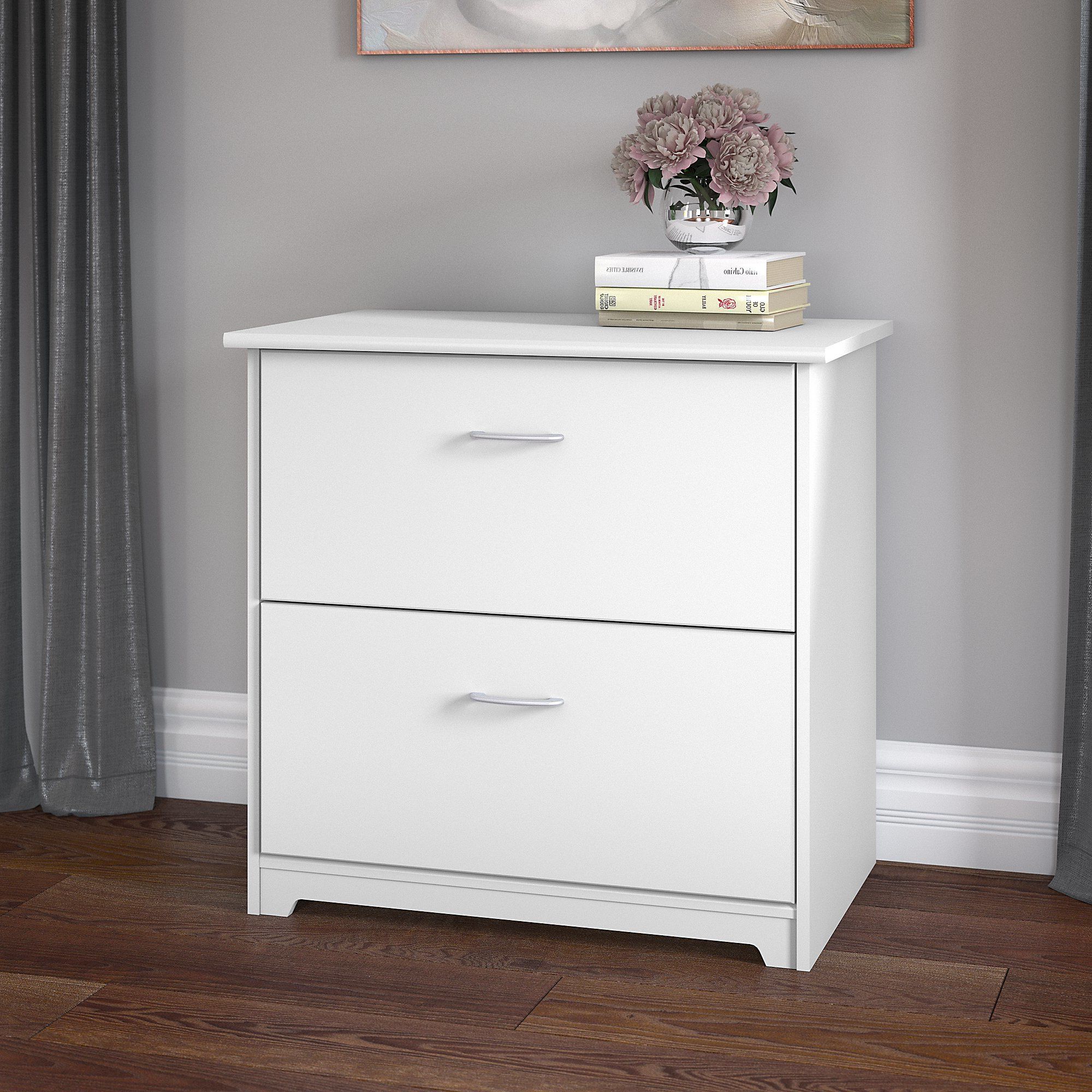 White Traditional Desks Hutch With Light Inside 2019 2 Drawer Lateral File Cabinet In White (View 15 of 15)