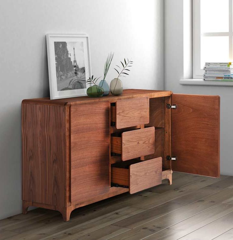 Widely Used Modern Sideboards With Walnut Modern Buffet Z (View 8 of 18)