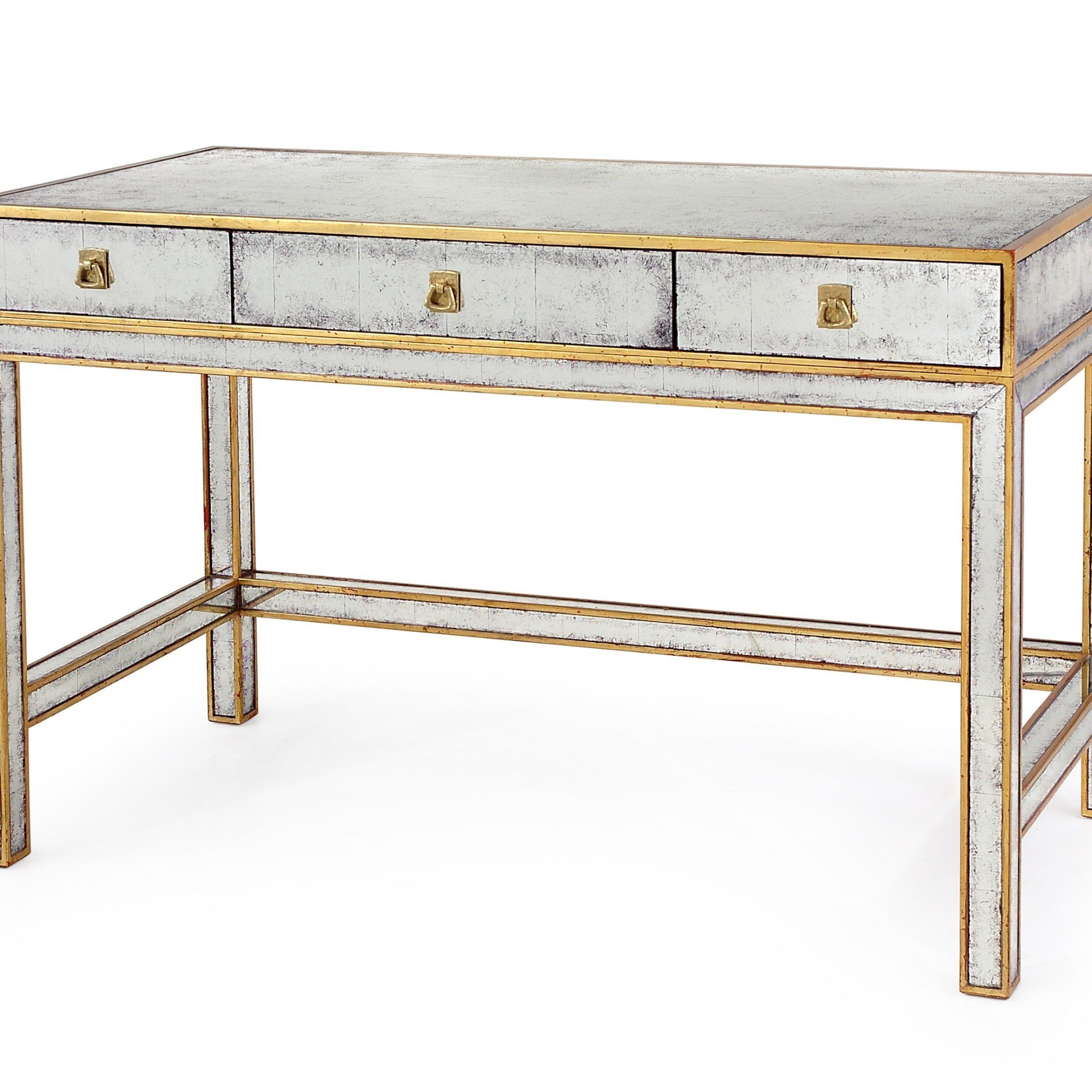 Writing Table For Gold And Wood Glam Modern Writing Desks (View 5 of 15)