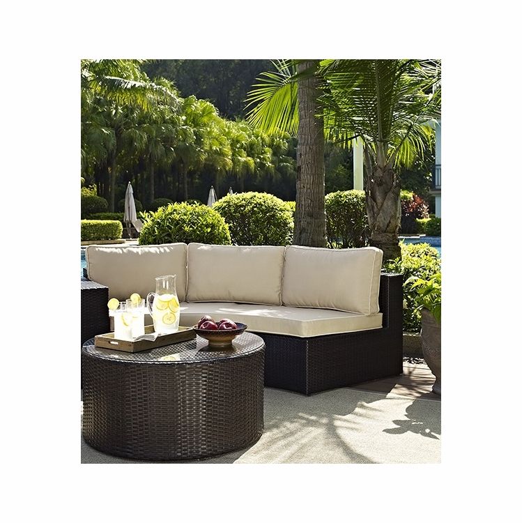 2 Piece Outdoor Wicker Sectional Sofa Sets With Regard To Most Recently Released Crosley Furniture – Catalina 2 Piece Outdoor Wicker Seating Set With (View 6 of 15)
