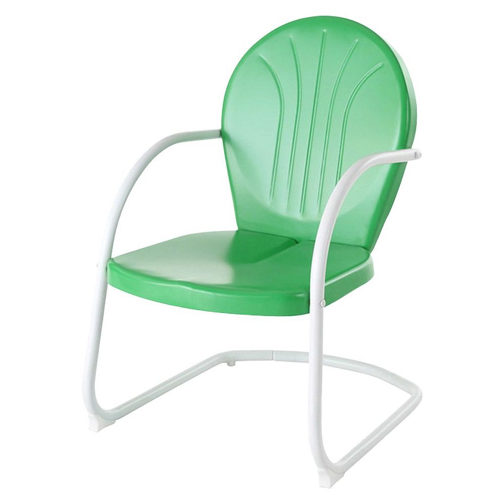 2019 Green Steel Indoor Outdoor Armchair Sets With Metal Patio Arm Chair – Green (View 15 of 15)
