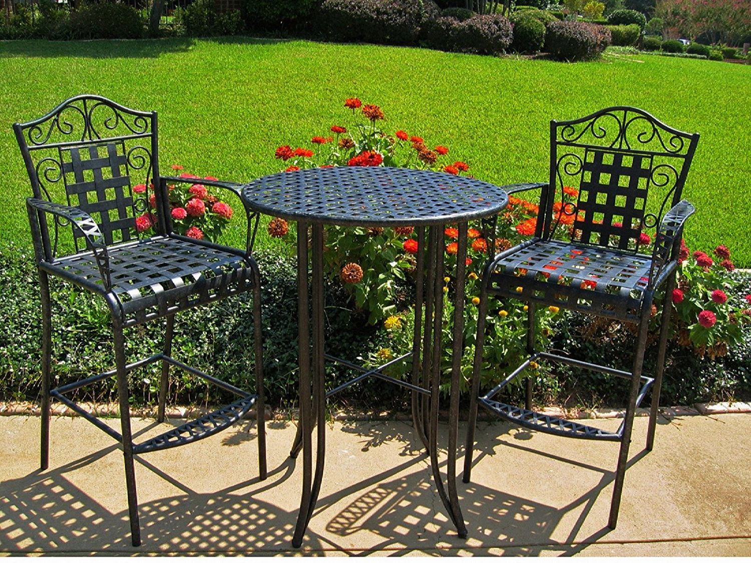 3 Piece Patio Bistro Sets Within Preferred 3 Piece Bar Height Patio Bistro Sets For The Outdoors – Reviews (View 8 of 15)