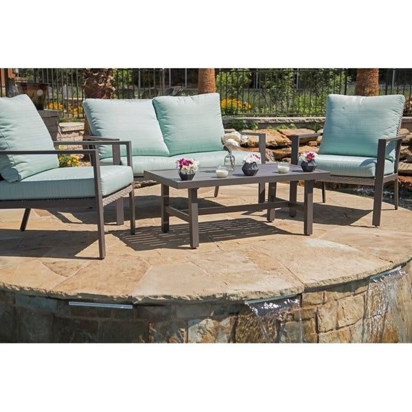 4 Piece Outdoor Seating Patio Sets In Well Known Shop Lone Star Outdoor 4 Piece Club Chair, Loveseat And Coffee Table (View 12 of 15)