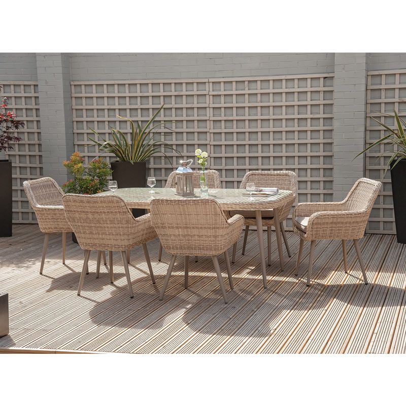 7 Piece Large Patio Dining Sets Intended For Preferred With Summer Fast Approaching, Al Fresco Dining Is The Way To Go (View 12 of 15)