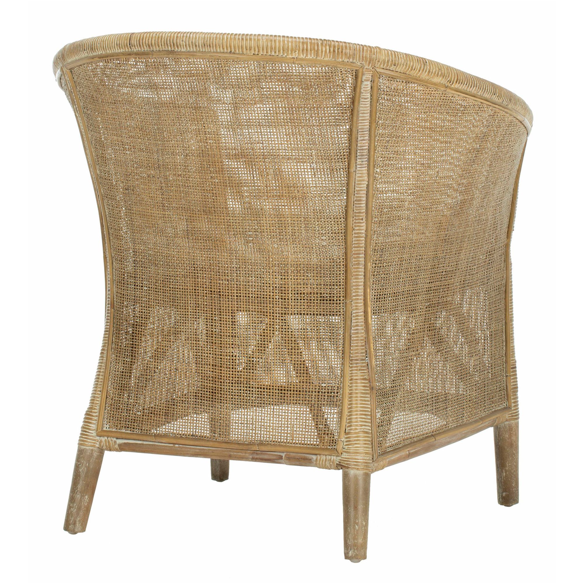 Alexana Rattan Armchair For Current White Fabric Outdoor Wicker Armchairs (View 11 of 15)