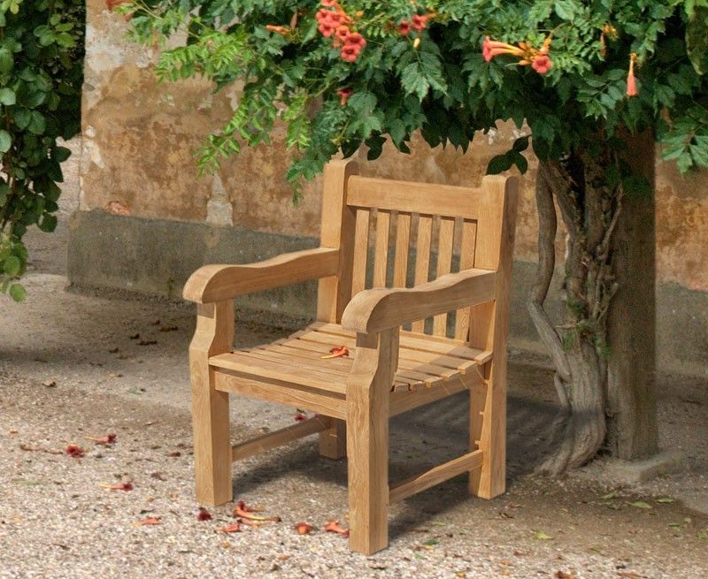 Balmoral Teak Garden Armchair Within Well Liked Teak Outdoor Armchairs (View 7 of 15)