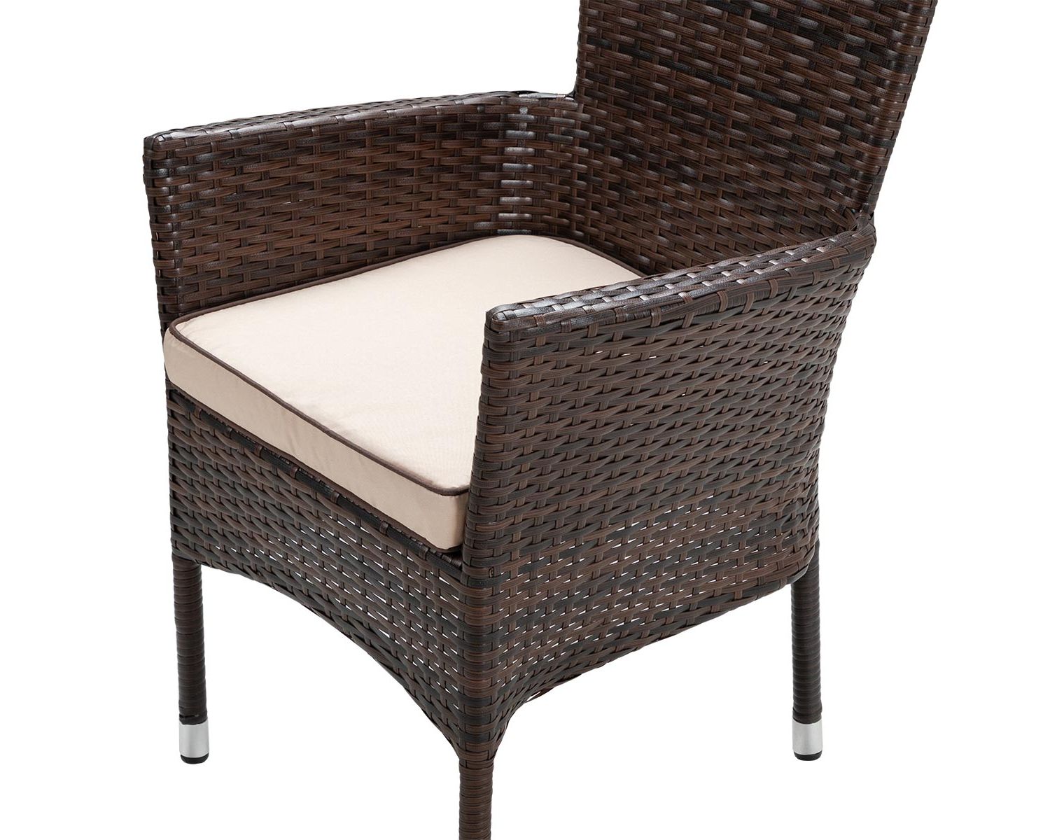 Best And Newest Distressed Wicker Patio Dining Set Intended For Cambridge 4 Stackable Chairs And Large Rectangular Dining Table Set In (View 15 of 15)