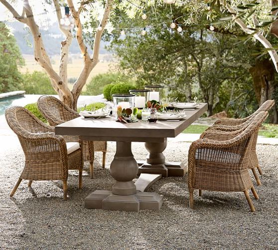 Best And Newest Natural All Weather Outdoor Seating Patio Sets Regarding Torrey All Weather Wicker Roll Arm Dining Chair, Natural (View 4 of 15)