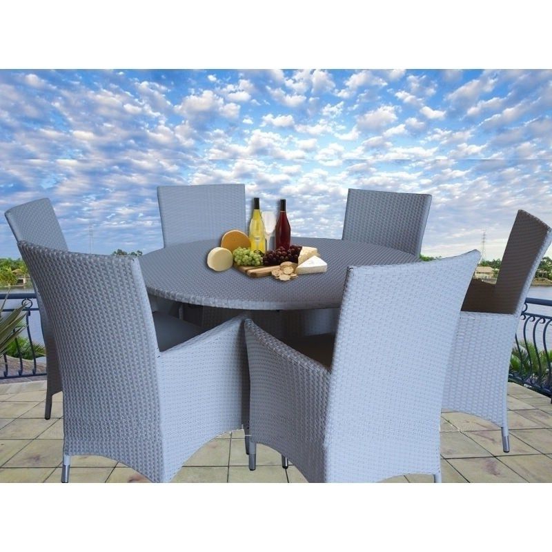 Buy 6 Seat Dining Throughout White Outdoor Patio Dining Sets (View 13 of 15)