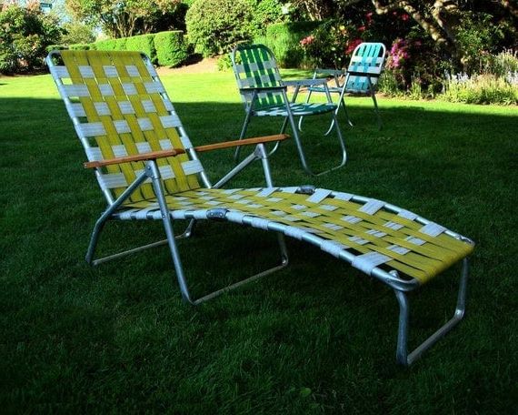 Current Steel Arm Outdoor Aluminum Chaise Sets In Mid Century Aluminum Chaise Lounge Folding Lawn Chair Aluminum (View 14 of 15)