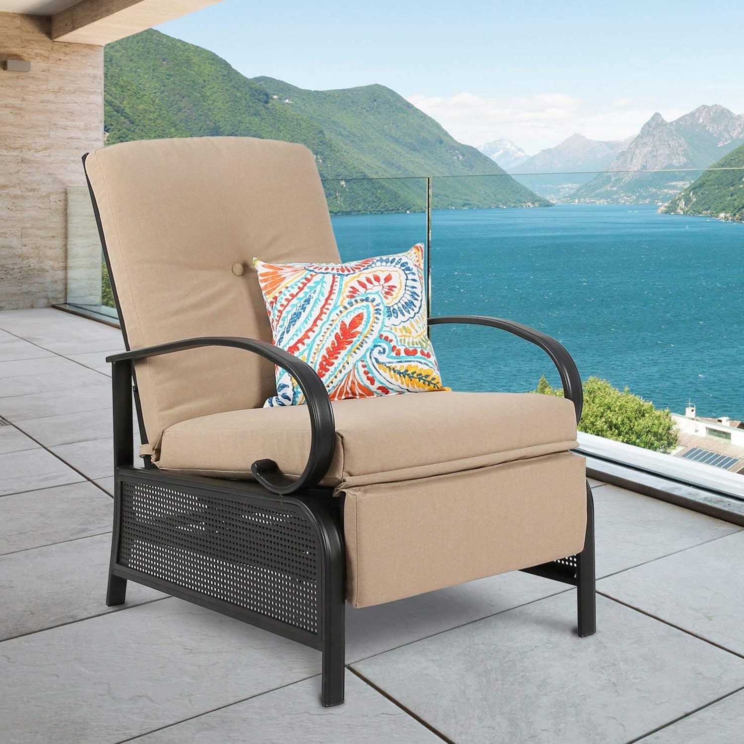 Dark Wood Outdoor Reclining Chairs Within Newest Cheap Outdoor Recliner Furniture, Find Outdoor Recliner Furniture Deals (View 1 of 15)