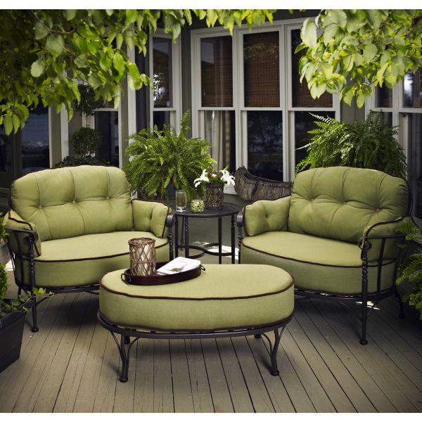 Green Outdoor Seating Patio Sets Within Most Up To Date Blogs :: American Manufactured Wrought Iron Patio Furniture – Ideas (View 14 of 15)