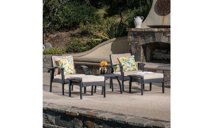 Groupon Throughout Popular 5 Piece 5 Seat Outdoor Patio Sets (View 12 of 15)