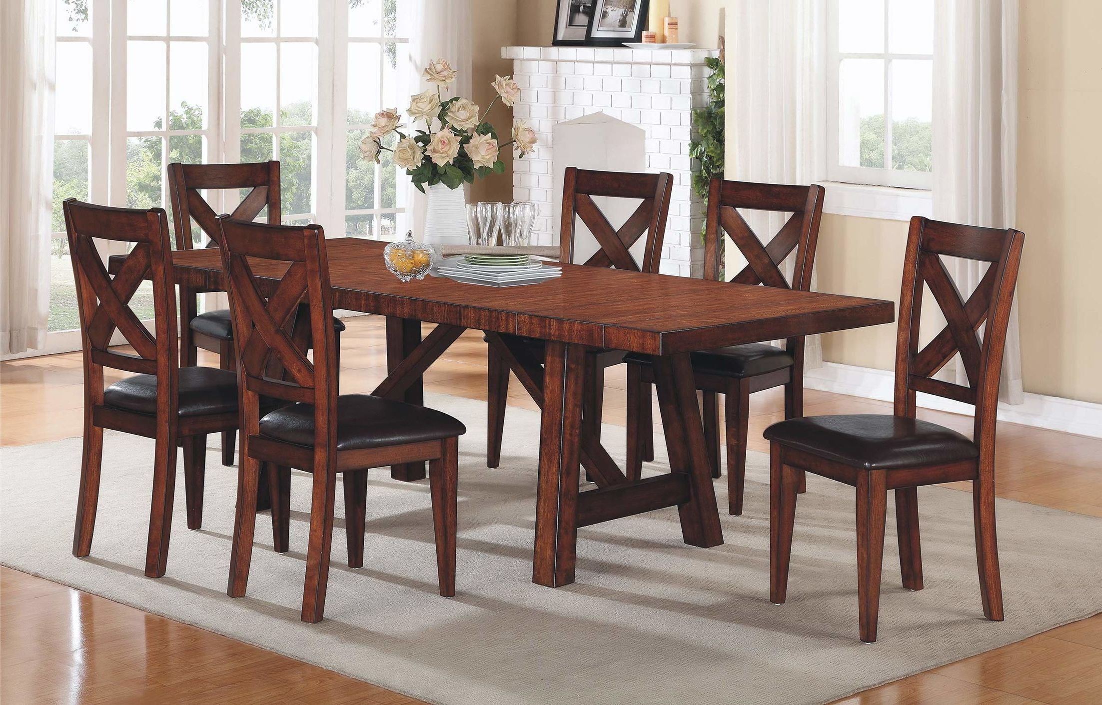 Kingston 7 Piece Extendable Dining Set (View 1 of 15)