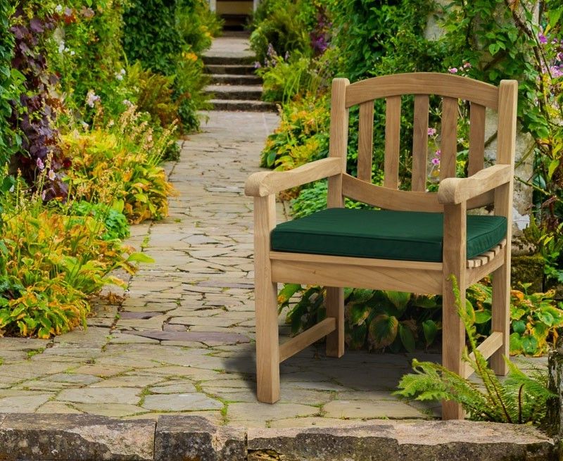 Latest Teak Outdoor Armchairs With Regard To Ascot Oval Back Teak Garden Armchair (View 10 of 15)