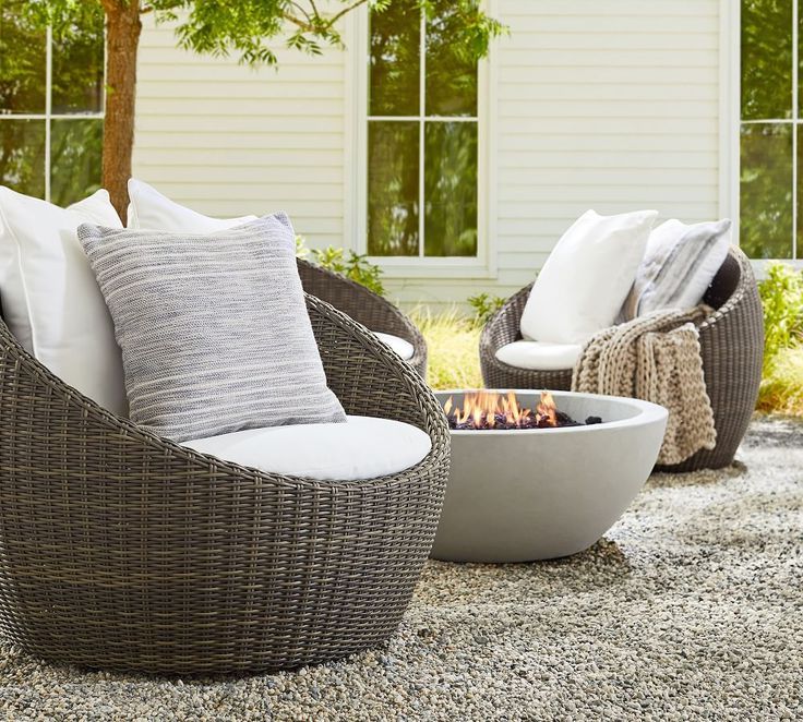 Most Current Gray All Weather Outdoor Seating Patio Sets Inside Torrey All Weather Wicker Papasan Swivel Chair, Charcoal Gray In  (View 15 of 15)