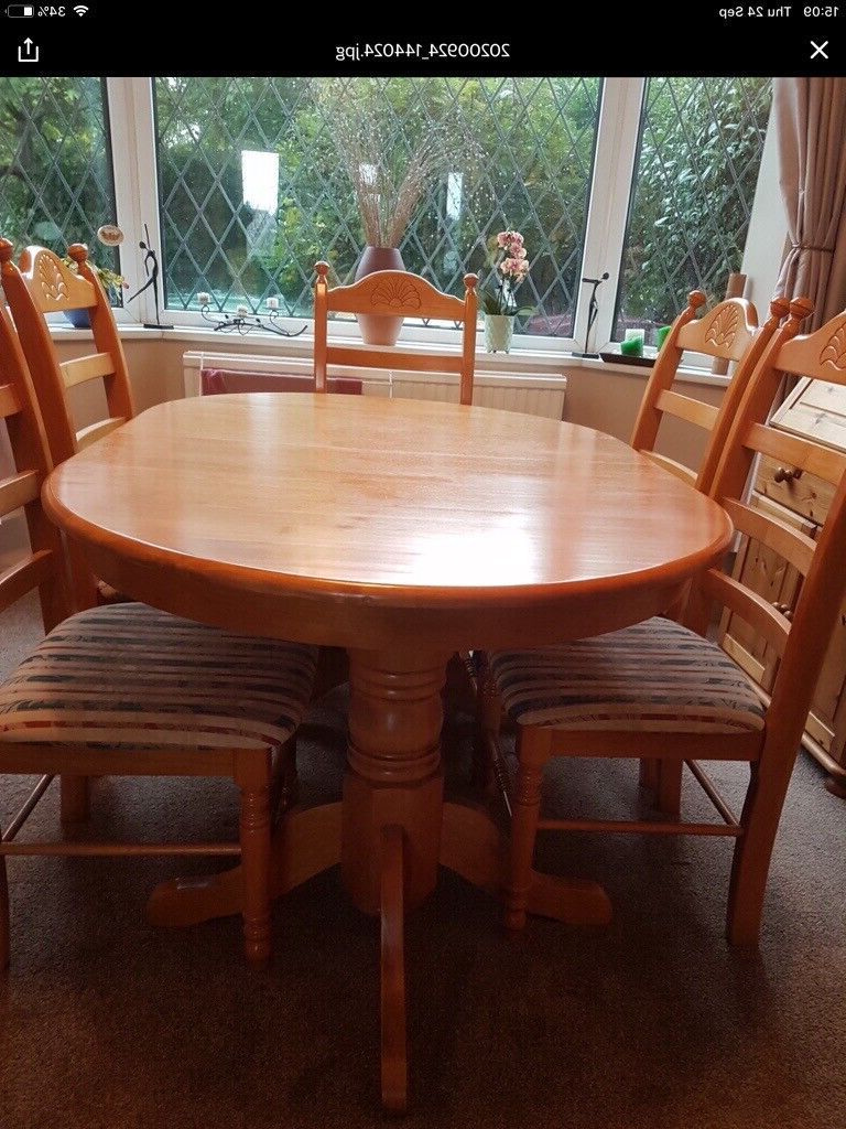Most Current Oval Extendable Dining Table And 6 Chairs (View 10 of 15)