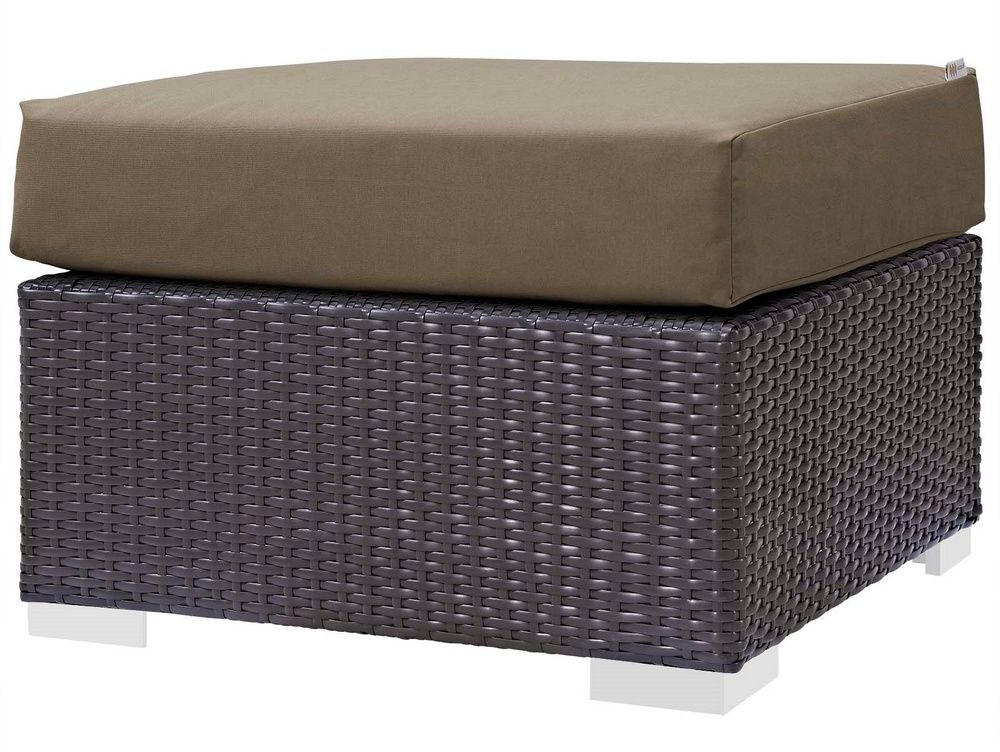 Most Popular Mocha Fabric Outdoor Wicker Armchair Sets Regarding Convene 3 Pc Mocha Fabric/espresso Rattan Outdoor Patio Setmodway (View 12 of 15)