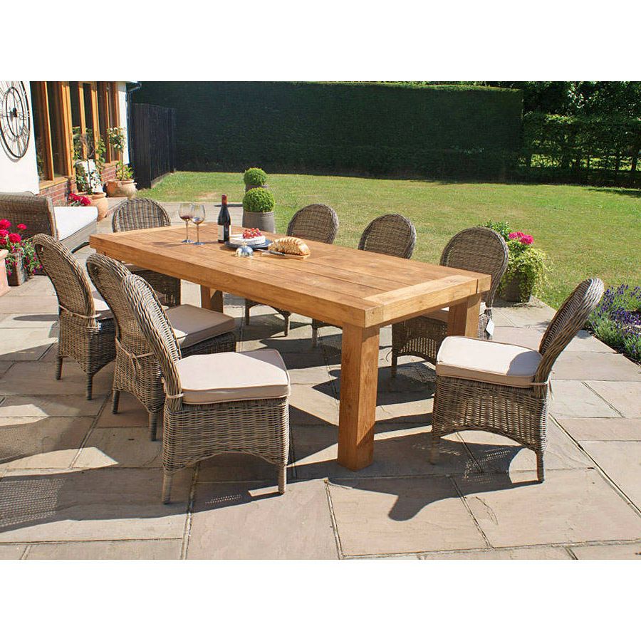 Most Recent Teak And Wicker Dining Sets For Teak And Rattan Dining Setout There Exteriors (View 4 of 16)