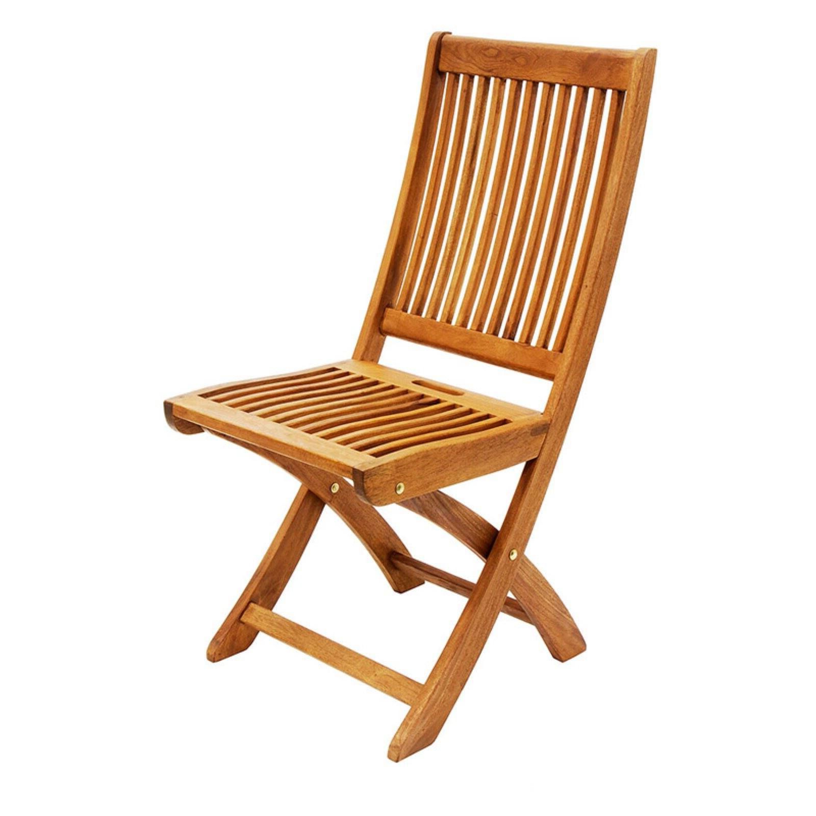 Most Recently Released Achla Eucalyptus Wood Folding Patio Dining Chair – Walmart With Regard To Eucalyptus Stackable Patio Chairs (View 1 of 15)