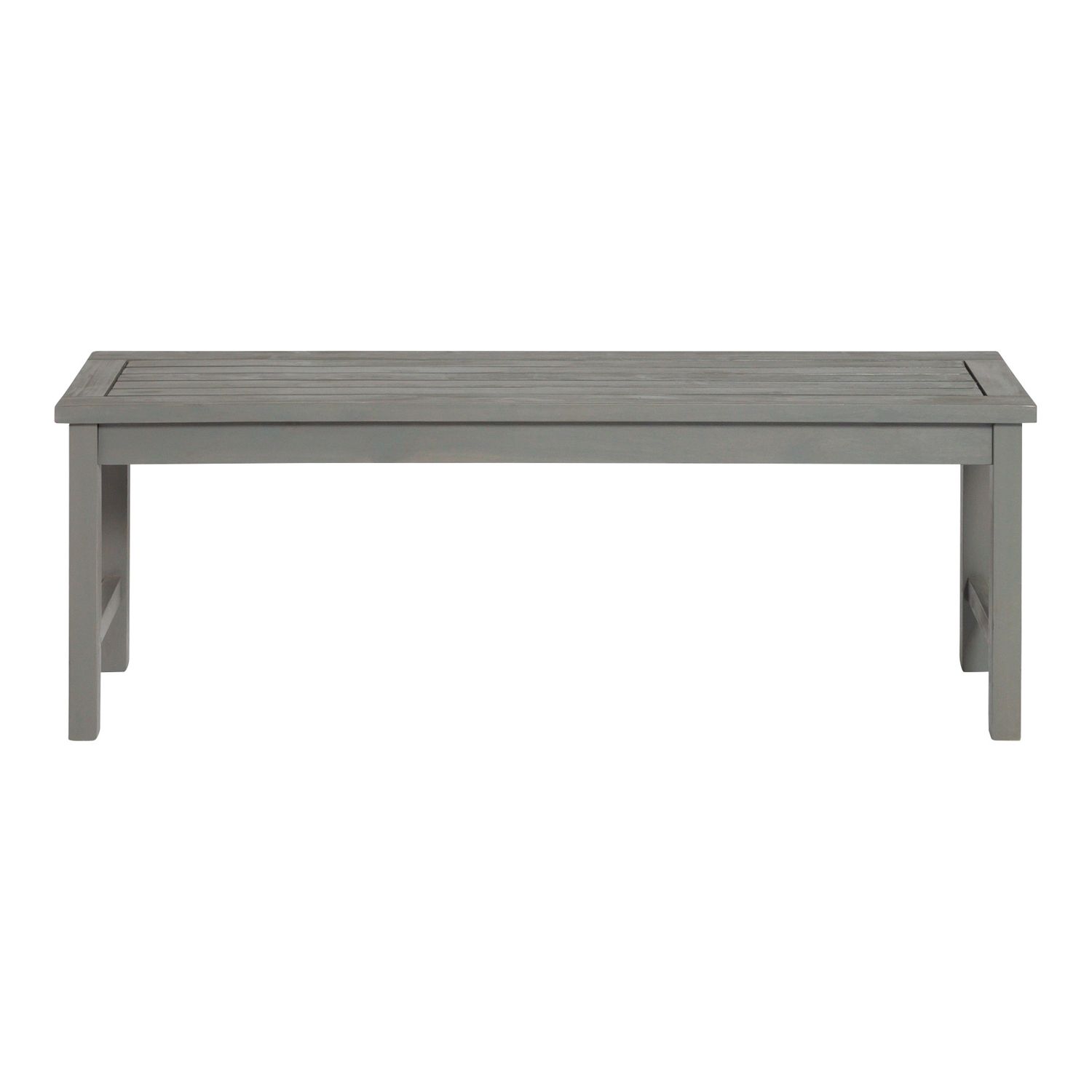 Most Recently Released Jardin Gray Wash Acacia Wood Patio Bench – Pier1 Imports Intended For Natural Dark Oil Acacia Outdoor Arm Chairs (View 7 of 15)