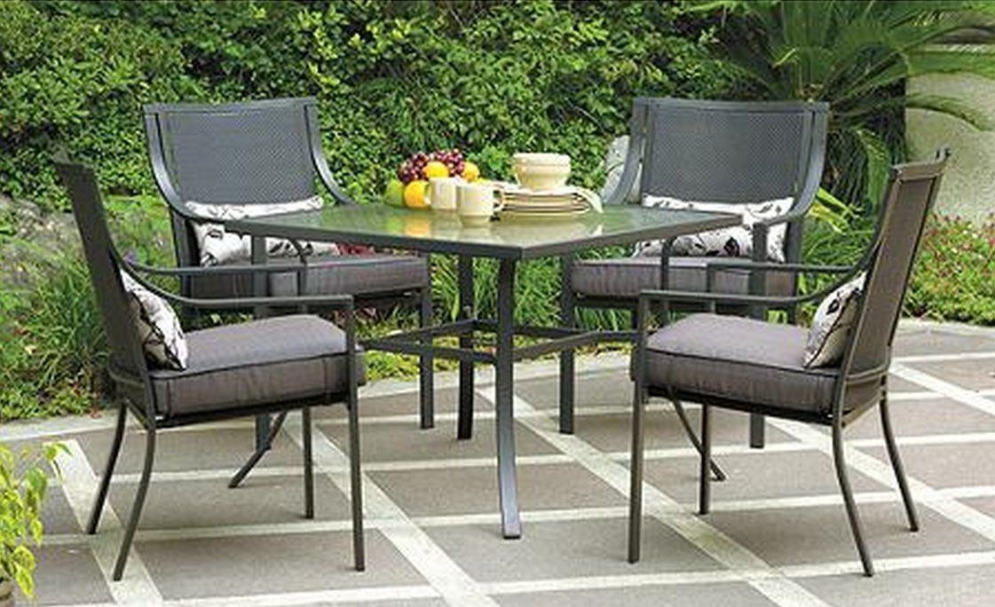 Most Up To Date 5 Piece Outdoor Bench Dining Sets In Gramercy Home 5 Piece Patio Dining Table Set (View 11 of 15)