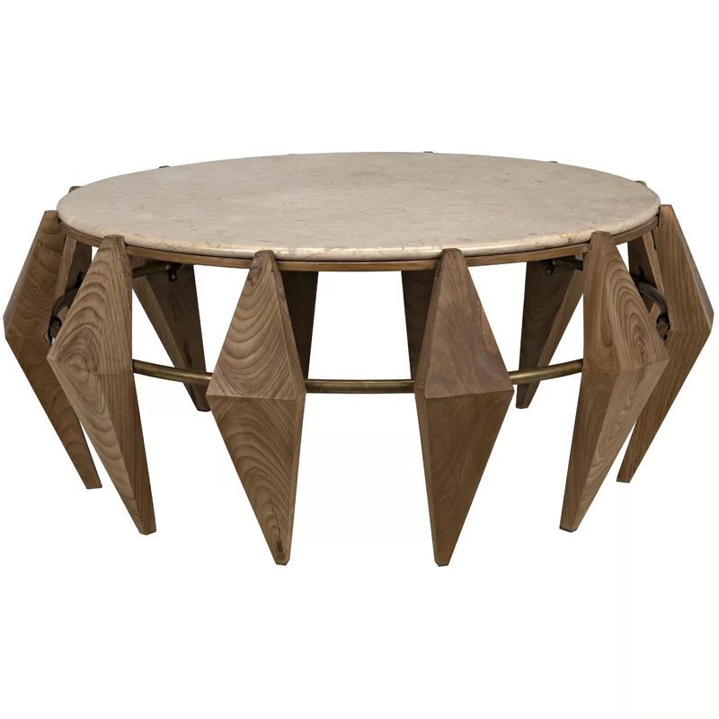 Newest Beige Mosaic Round Outdoor Accent Tables In Kraken Coffee Table In  (View 2 of 15)