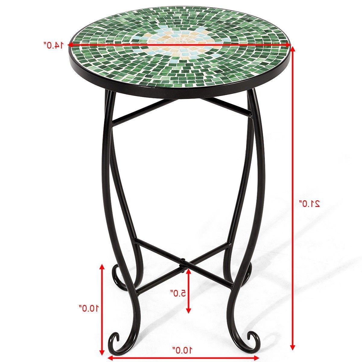 Outdoor Accent Intended For Ocean Mosaic Outdoor Accent Tables (View 7 of 15)