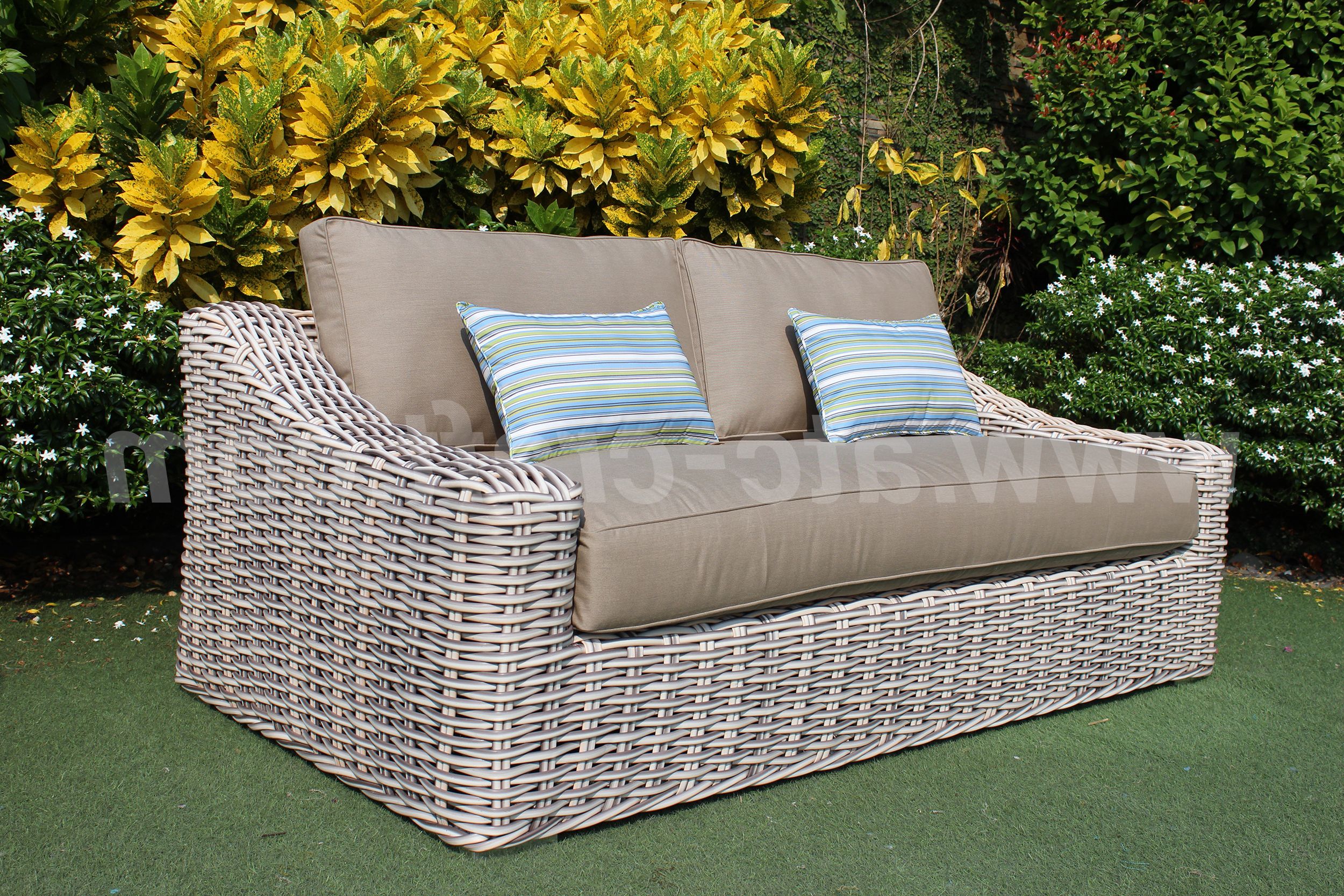 Outdoor Casual Wicker Sofa Set Sigma Rattan Rasf  (View 14 of 15)
