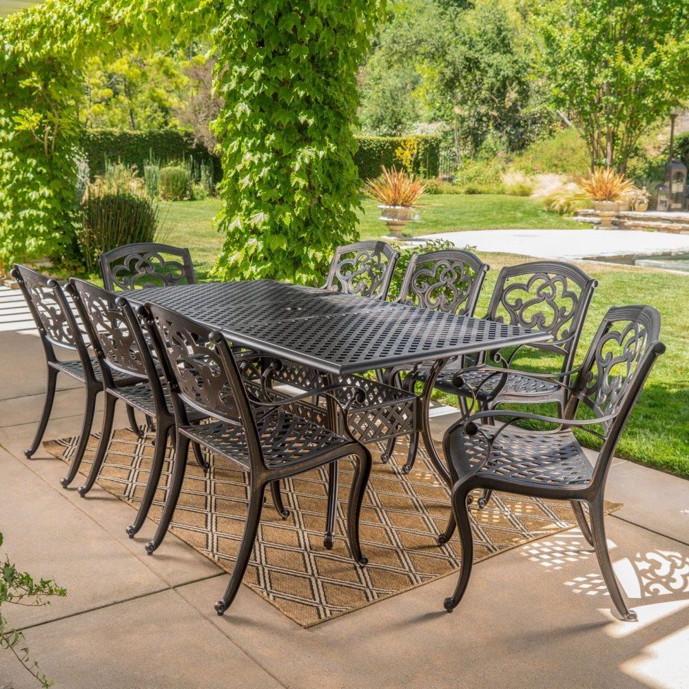 Outdoor Dining Set For Most Up To Date 9 Piece Patio Dining Sets (View 15 of 15)