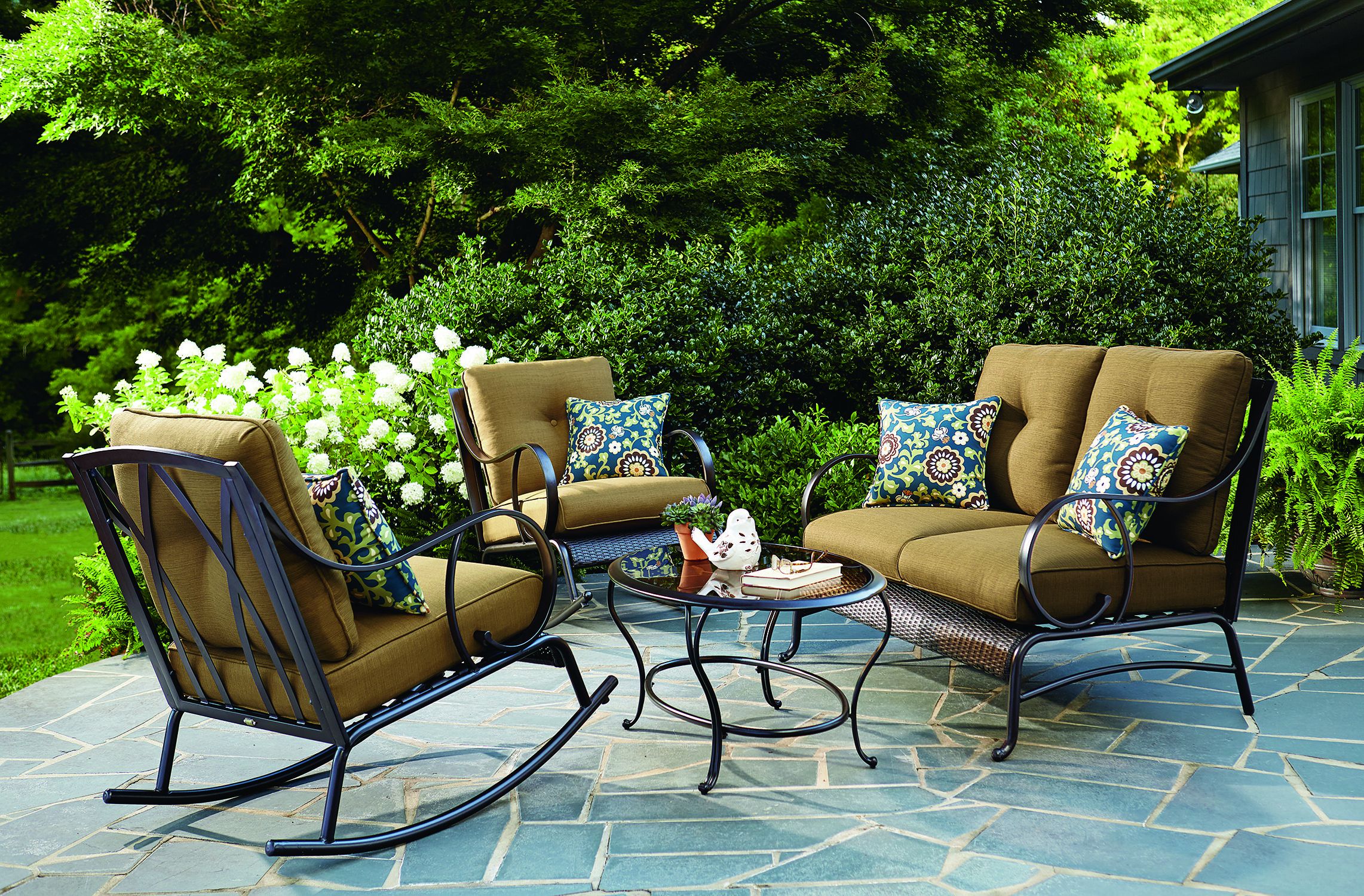 Outdoor Sofa, Outdoor With 4 Piece Outdoor Seating Patio Sets (View 14 of 15)