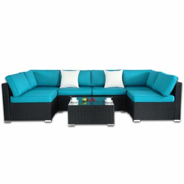 Outdoor Wicker Sectional Sofa Sets Throughout 2020 Shop For Outdoor Rattan Wicker Sofa Set Garden Patio Furniture (View 15 of 15)