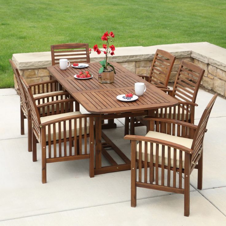 Patio Furniture Sets, Outdoor Throughout Dark Brown Patio Dining Sets (View 5 of 15)