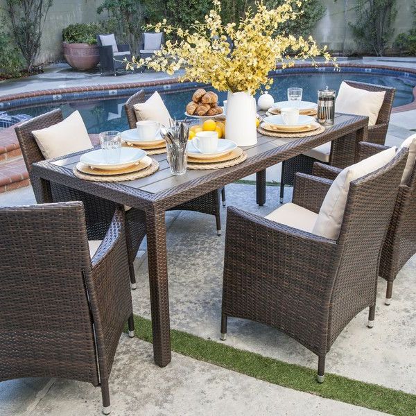 Patio With Regard To Latest 7 Piece Small Patio Dining Sets (View 15 of 15)