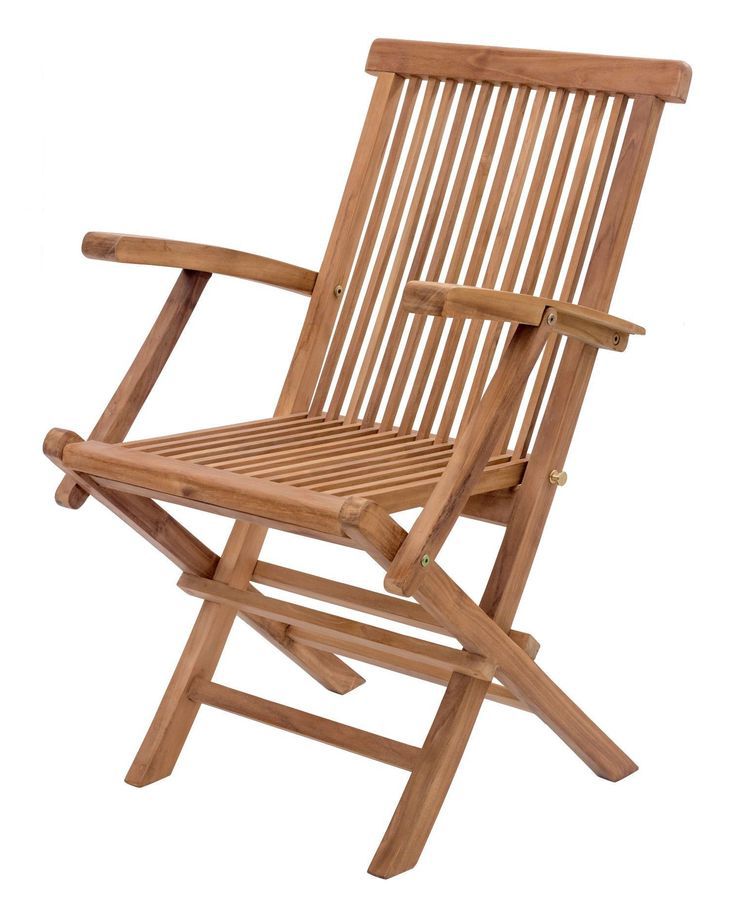 Popular Teak Outdoor Folding Armchairs With Regard To The Zuo Modern Regatta Teak Wood Folding Arm Chair Casts An Impressive (View 5 of 15)