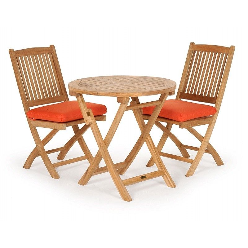 Popular Teak Outdoor Folding Chairs Sets With Modern Teak Patio Folding Bistro Set 3 Piece Ca 50149set (View 4 of 15)