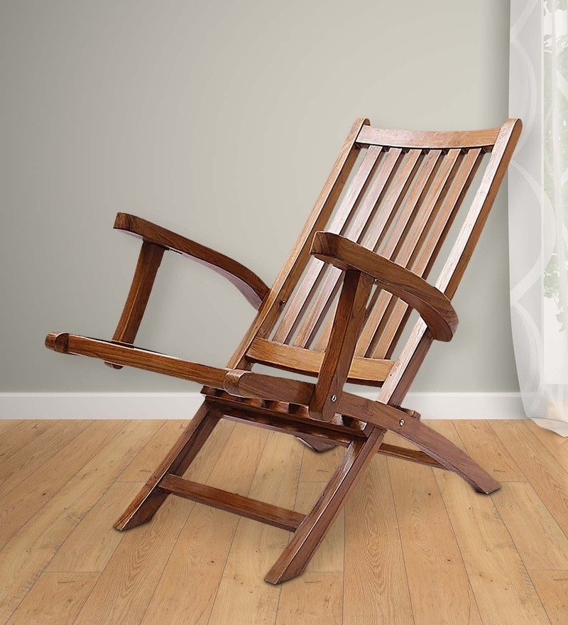 Preferred Natural Wood Outdoor Chairs Intended For Buy Omak Folding Chair In Natural Teak Finishfinesse Online (View 5 of 15)