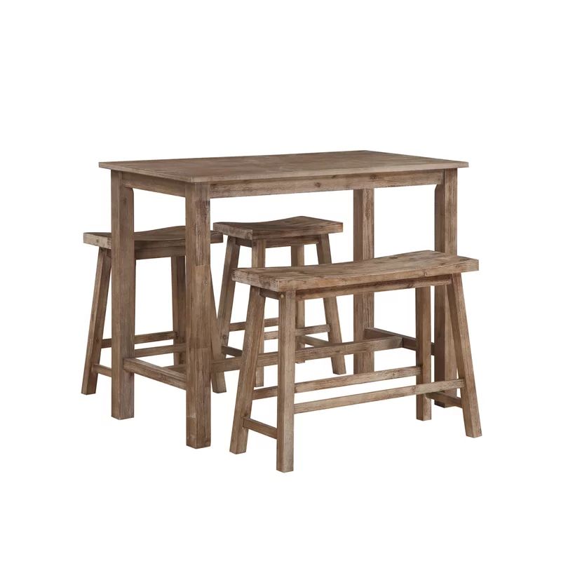 Pub Table Sets, Pub Set, Patio Bar Set With Well Liked 4 Piece Wood Outdoor Bar Sets (View 6 of 15)