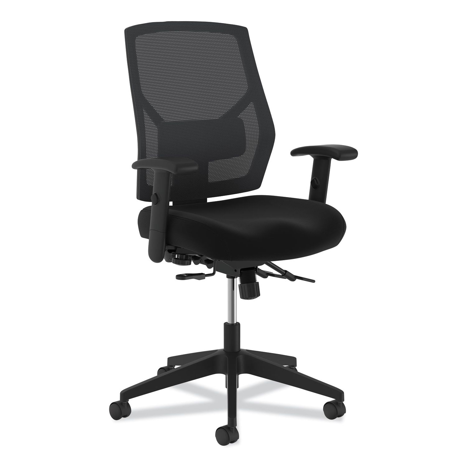 Recent Crio High Back Task Chair With Asynchronous Control, Supports Up To 250 Pertaining To Charcoal Black Outdoor Highback Armchairs (View 8 of 15)