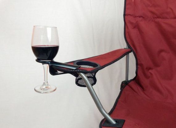 Recent Outdoor Chair With Wine Holder Within Four Wine Hooks W/ Free Shippingwine Glass Holder Attaches To An (View 3 of 15)
