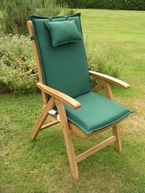 Recliner Outdoor Cushion – Dark Green Inside 2019 Dark Wood Outdoor Reclining Chairs (View 7 of 15)