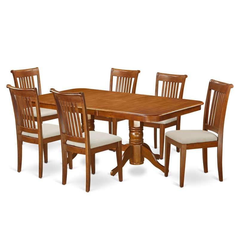 Review ﻿pillsbury 7 Piece Extendable Dining Set 7 Piece Kitchen In Recent 7 Piece Extendable Dining Sets (View 3 of 15)